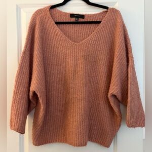 Vero Moda Dusty Rose Soft V-Neck Sweater